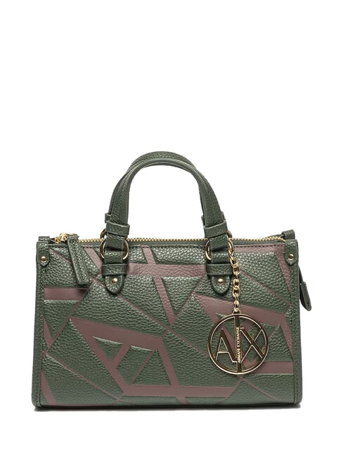 ARMANI EXCHANGE A|X BICOLOR Torebka z paskiem na ramię ciemny absynt/likier - Torby damskie