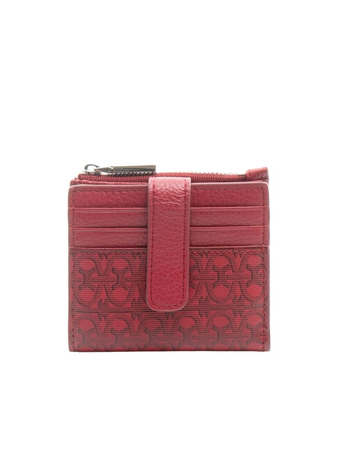 COCCINELLE METALLIC COATED MONOGRAM Mini portfel mul.sangr/sangr - Portfele damskie