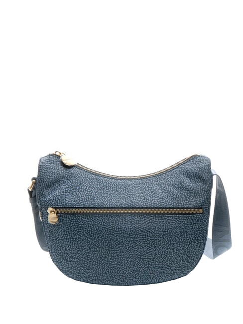 BORBONESE LUNA BAG SMALL ECO LINE Torba na ramię drelich - Torby damskie