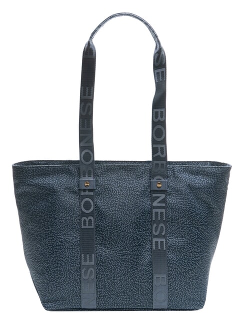 BORBONESE SHOPPER MEDIUM ECO LINE Torba na ramię drelich - Torby damskie