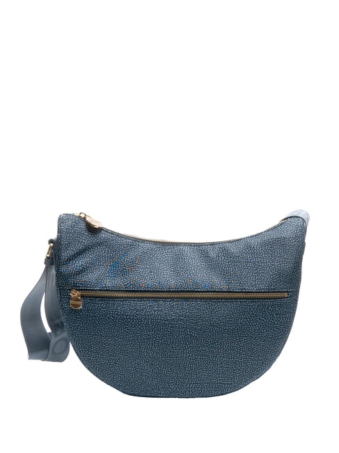 BORBONESE LUNA BAG MIDDLE ECO LINE Torba na ramię drelich - Torby damskie