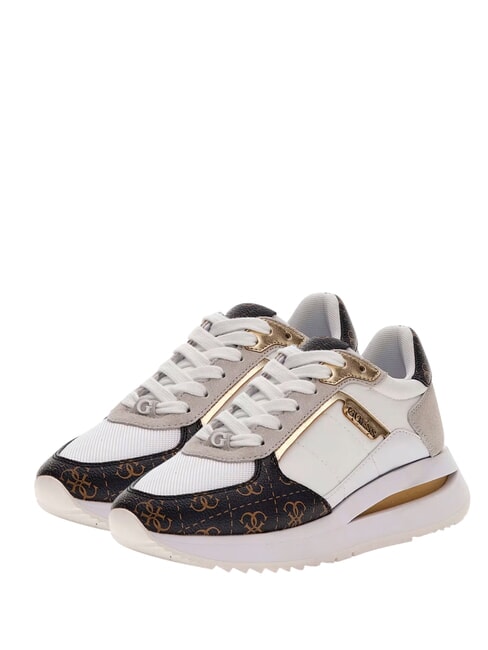 GUESS ENERGY3 Adidasy Biały/Brązowy - Buty damskie