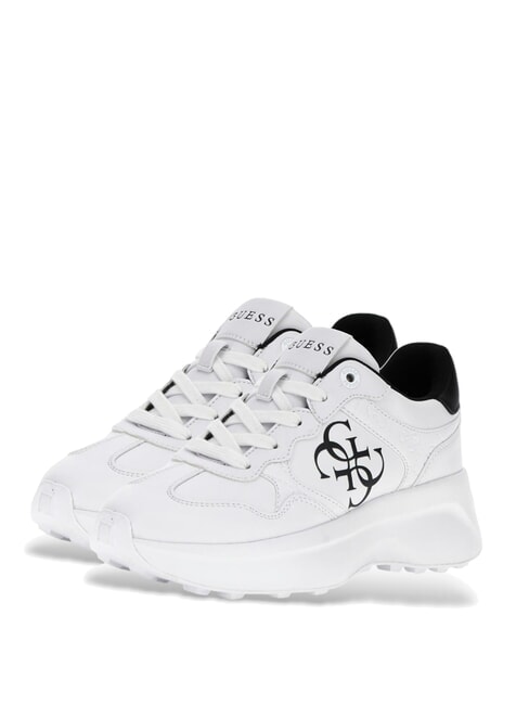 GUESS LUCKEI Trampki z logo 4G biały - Buty damskie