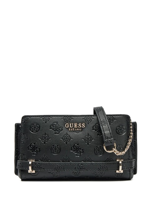 GUESS ZARELA  Torba na ramię czarne logo - Torby damskie