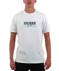 GUESS SS CN BOX Koszulka z nadrukiem logo czysto biały - Koszulki męskie - 1