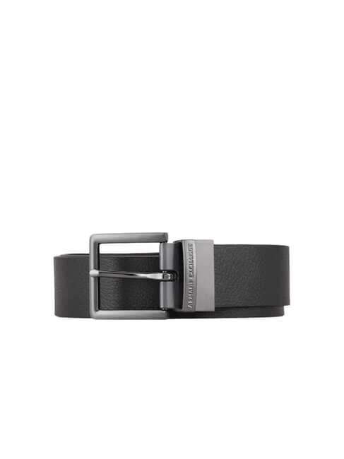 ARMANI EXCHANGE A|X DOUBLE Pasek odwracalny i skracalny czarny/granatowy - Paski