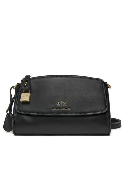 ARMANI EXCHANGE JANE Torba na ramię z kłódką czarny - Torby damskie