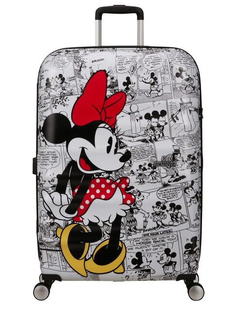 AMERICAN TOURISTER WAVEBREAKER DISNEY  Duży wózek KOMIKSY MINNIE - Wózki twarde