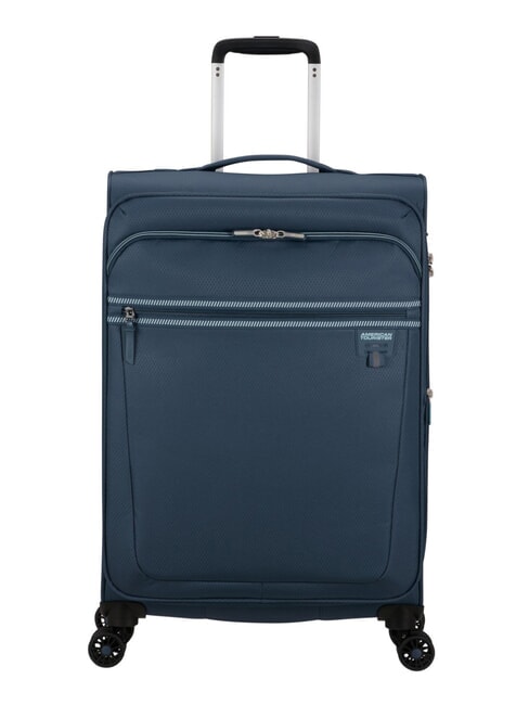 AMERICAN TOURISTER AEROSPIN  Wózek średni, rozszerzalny indygo - Wózki półsztywne