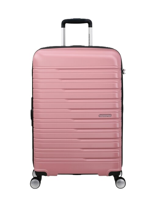 AMERICAN TOURISTER FLASHLINE Średni wózek rozszerzalny liliowy różowy - Wózki twarde