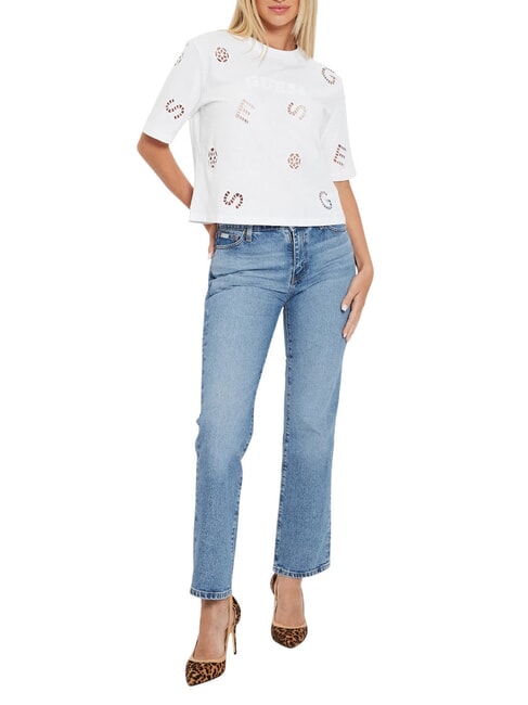 GUESS JEANS G08 MID RISE STRAIGHT  Dżinsy gj światło rocznikowe było - Jeansy damskie
