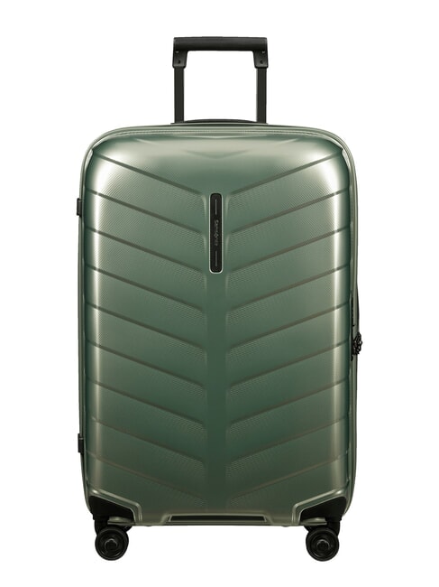 SAMSONITE ATTRIX Wózek średniej wielkości bazylia zielona - Wózki twarde