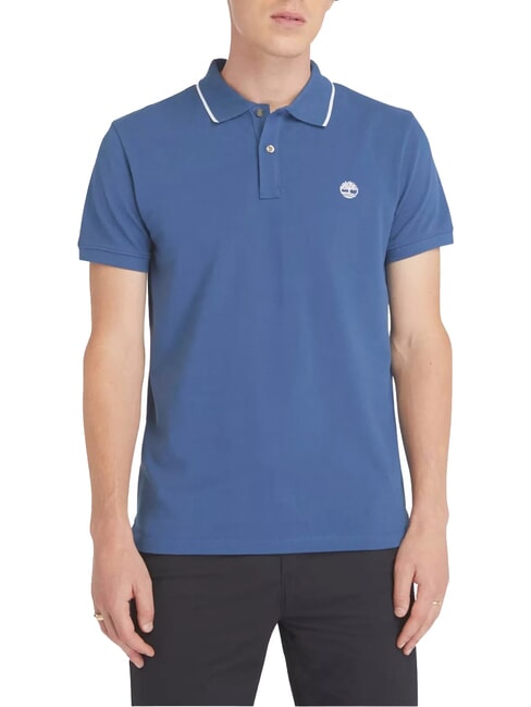 TIMBERLAND JACQUARD YD  Polo z krótkim rękawem ciemny denim - Polo męskie