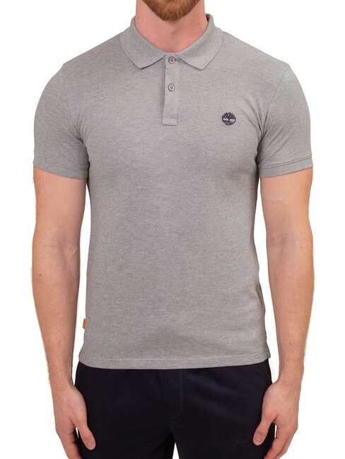 TIMBERLAND OYSTER RIVER Koszulka polo z krótkim rękawem średni szary wrzos - Polo męskie
