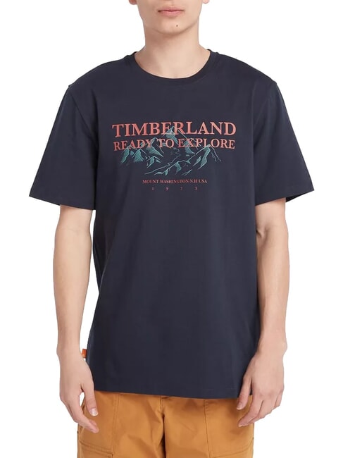 TIMBERLAND TFO SS OUTDOOR  Koszulka bawełniana ciemny szafir - Koszulki męskie