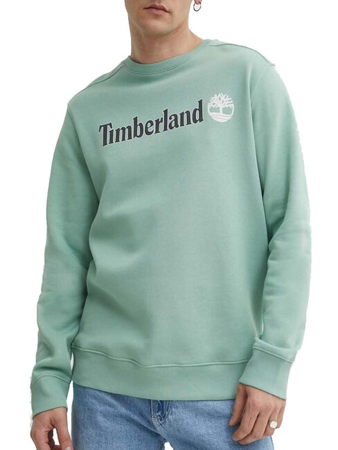 TIMBERLAND KENNEBEC RIVER TREE LOGO  Podkoszulek granit zielony - Bluzy męskie