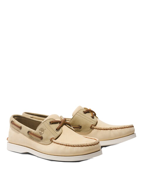 TIMBERLAND CLASSIC BOAT  Buty żeglarskie ze szwami jasnożółty nubuk - Buty męskie