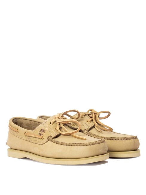 TIMBERLAND CLASSIC BOAT  Buty sznurowane ze skóry zamszowej jasny beż - Buty męskie