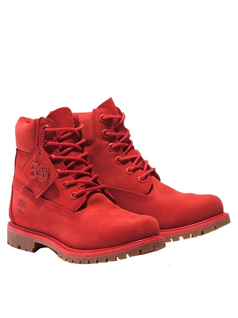 TIMBERLAND 6 INCH LACE UP  Botki z wkładką pomarańczowa aura - Buty damskie
