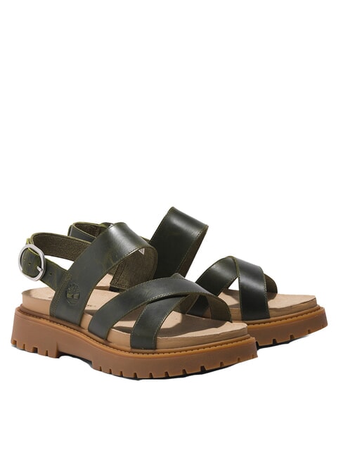 TIMBERLAND CLAIREMONT WAY Sandały damskie ciemnozielony - Buty damskie