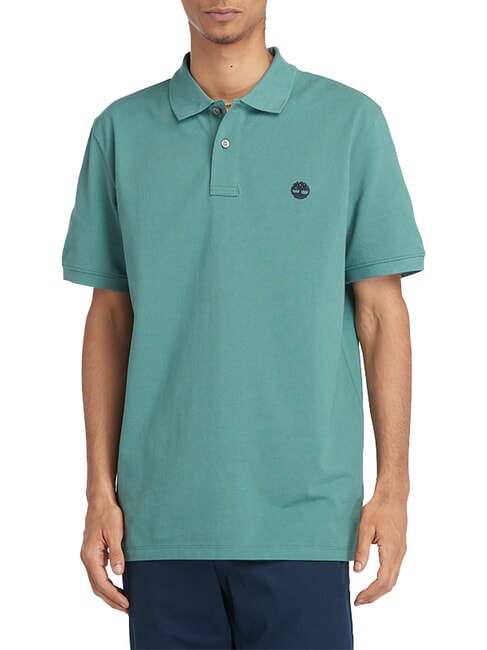 TIMBERLAND MILLERS RIVER Pique polo sosna morska - Polo męskie