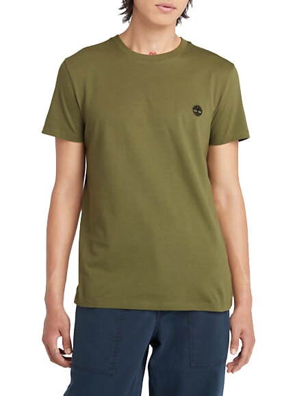 TIMBERLAND SS DUNRIVER CREW Koszulka bawełniana torfowiec - Koszulki męskie