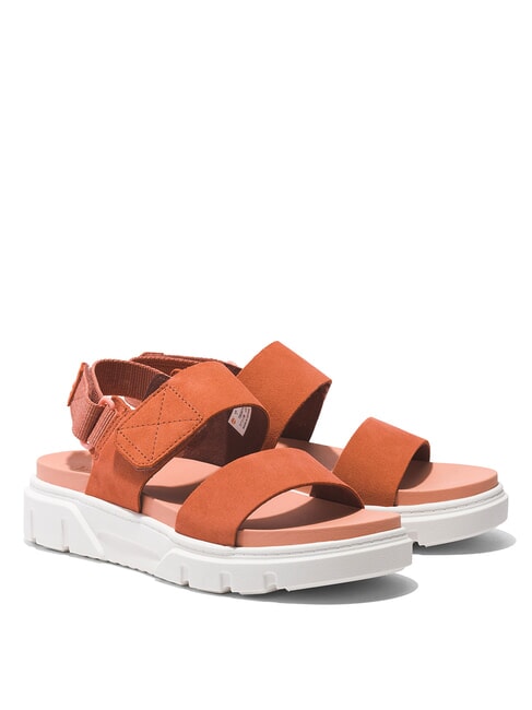 TIMBERLAND GREYFIELD Sandały skórzane średnio czerwony - Buty damskie