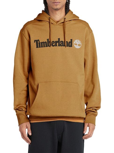 TIMBERLAND KENNEBEC RIVER TREE LOGO Bluza z kapturem but pszeniczny - Koszulki męskie