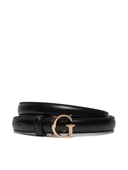 GUESS G BUCKLE Pasek skórzany CZARNY - Paski