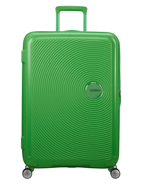 AMERICAN TOURISTER SOUNDBOX Duży, rozszerzalny wózek trawa zielona - Wózki twarde