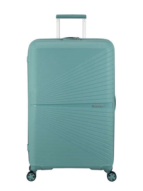 AMERICAN TOURISTER AIRCONIC Duży, lekki wózek zakurzony turkus - Wózki twarde