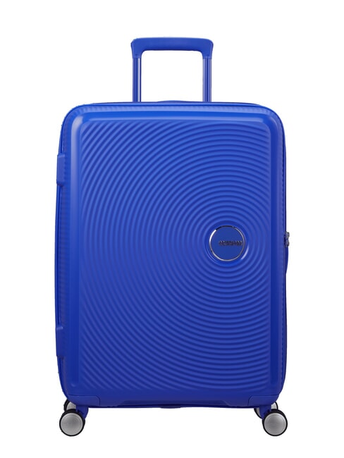 AMERICAN TOURISTER SOUNDBOX SPINNER Wózek średni, rozszerzalny KOBALT - Wózki twarde
