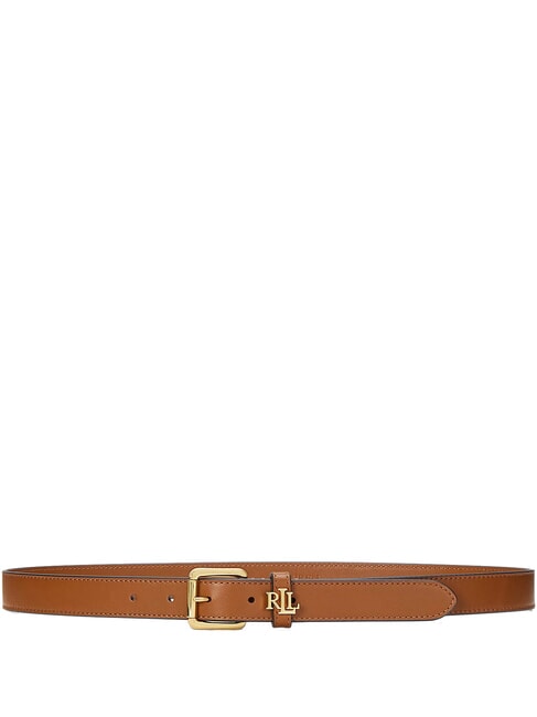 RALPH LAUREN LOGO Pasek skórzany lauren tan2 - Paski