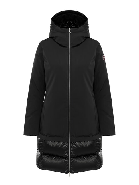 COLMAR PURENESS Kurtka puchowa dwumateriałowa z kapturem czarny - Kurtki puchowe damskie