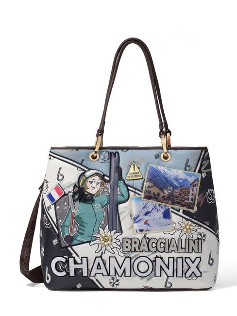 BRACCIALINI CARTOLINE Chamonix Torba na ramię z paskiem na ramię wielo - Torby damskie