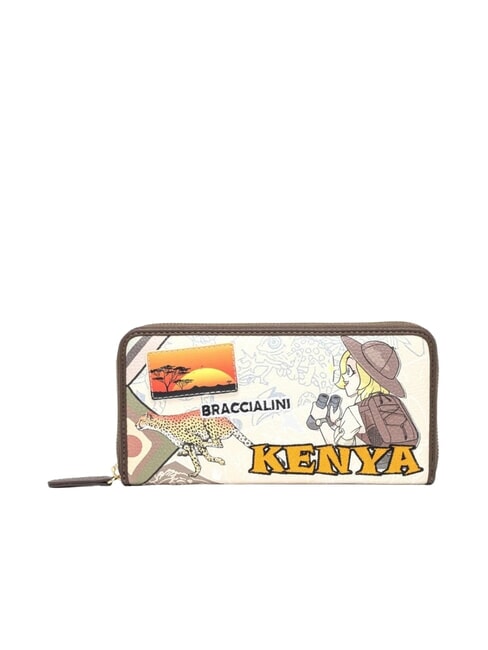BRACCIALINI TUA CARTOLINE Kenya Portfel zapinany na suwak wielo - Portfele damskie
