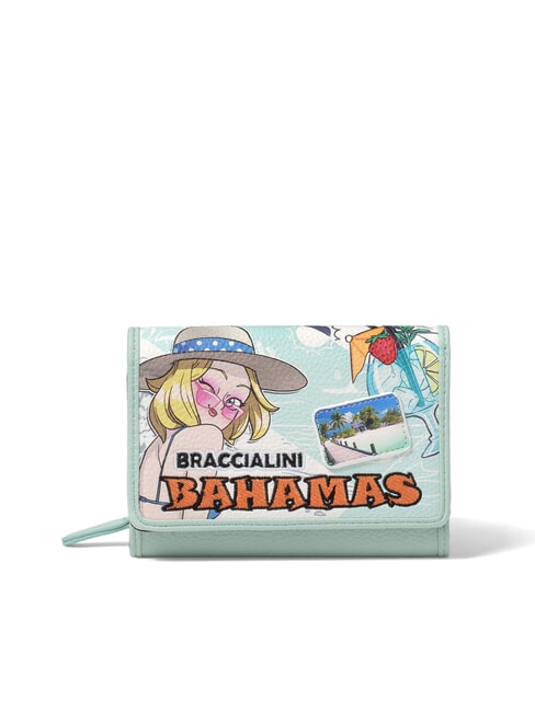 BRACCIALINI TUA CARTOLINE Bahamas Mały portfel wielo - Portfele damskie