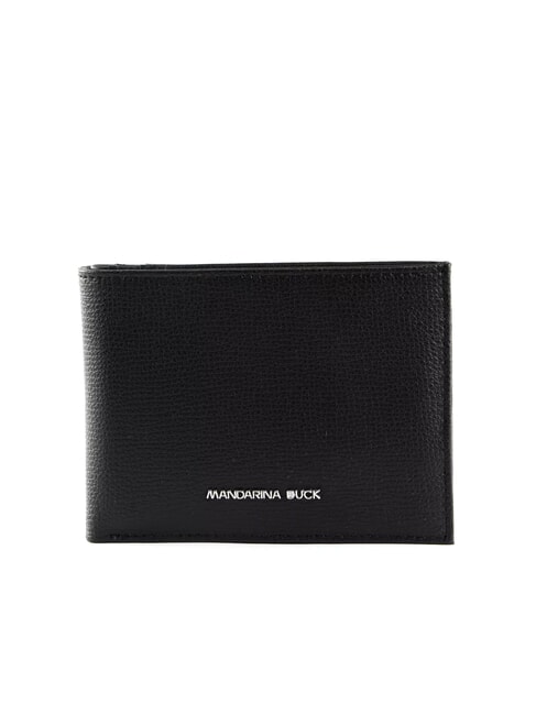 MANDARINA DUCK MELLOW URBAN Portfel skórzany 10cc Czarny - Portfele męskie