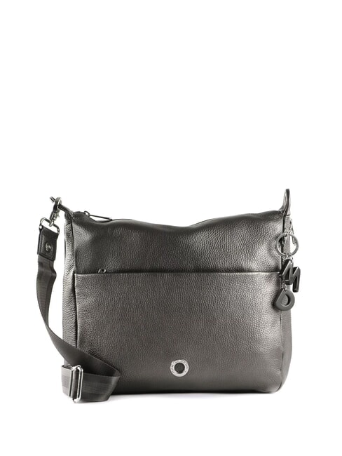 MANDARINA DUCK MELLOW LUX Skórzana torba na ramię grafit - Torby damskie