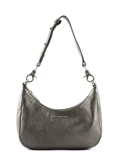 MANDARINA DUCK MELLOW LUX Torba skórzana typu listonoszka grafit - Torby damskie