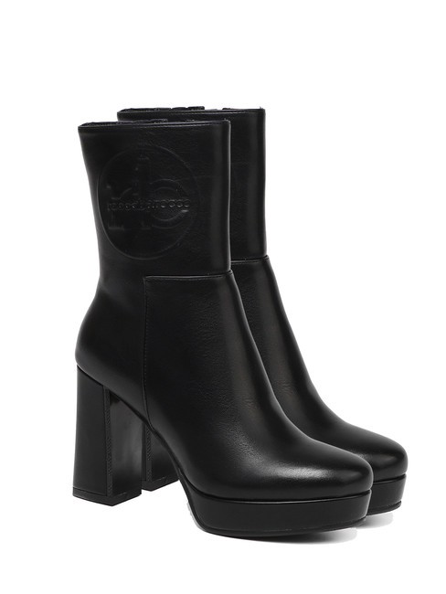 ROCCOBAROCCO ROUND LOGO Botki na platformie czarny - Buty damskie