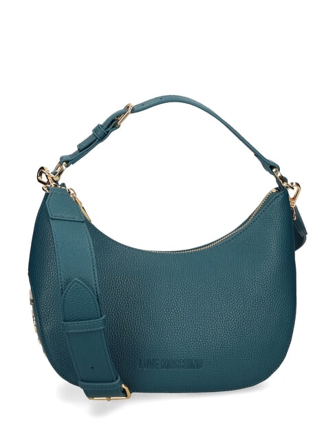 LOVE MOSCHINO HOBO Torba na ramię z paskiem na ramię szmaragd - Torby damskie