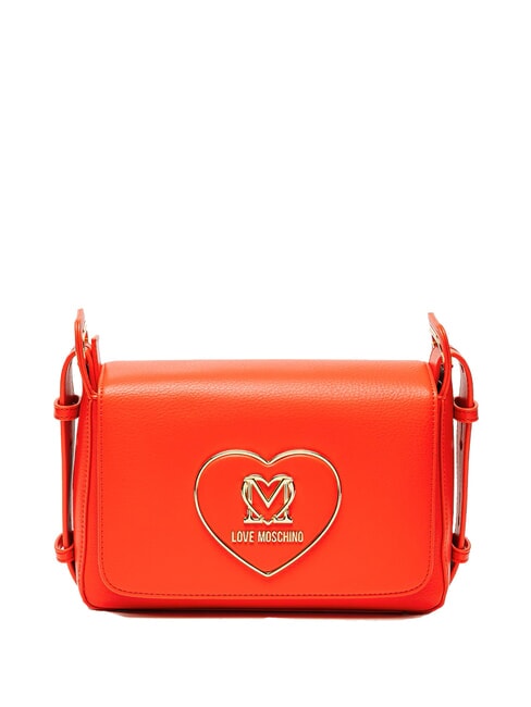 LOVE MOSCHINO HEART Torba na ramię CZERWONY - Torby damskie
