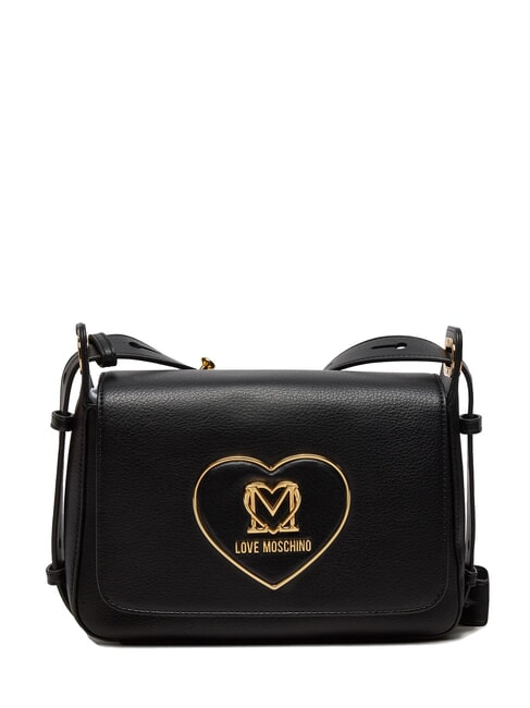 LOVE MOSCHINO HEART Torba na ramię Czarny - Torby damskie