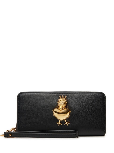 LOVE MOSCHINO FROG Portfel zapinany na suwak Czarny - Portfele damskie