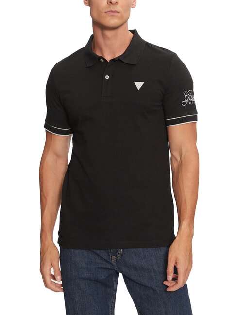 GUESS LYE Polo z krótkim rękawem i logo odrzutowiec - Polo męskie