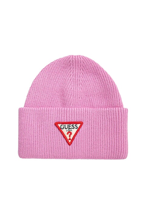 GUESS PATCH TRIANGOLO Kapelusz z mankietem kaprys - Włosy