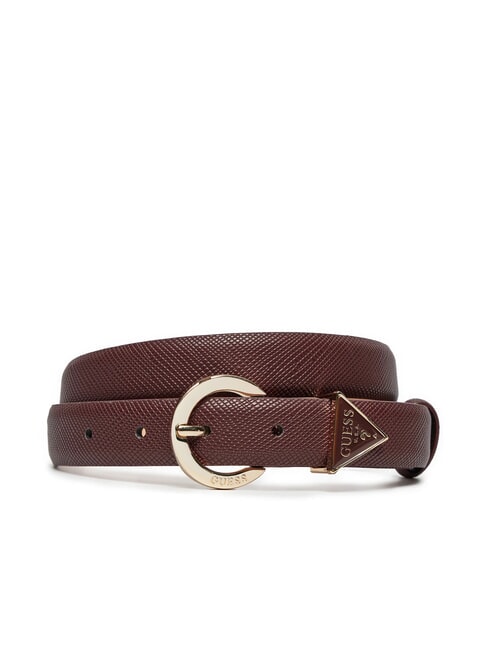 GUESS NOELLE  Pasek z możliwością personalizacji Burgundia - Paski