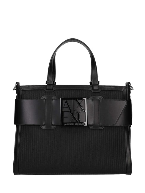 ARMANI EXCHANGE SUSIE STRAW Torebka z paskiem na ramię czarny - Torby damskie