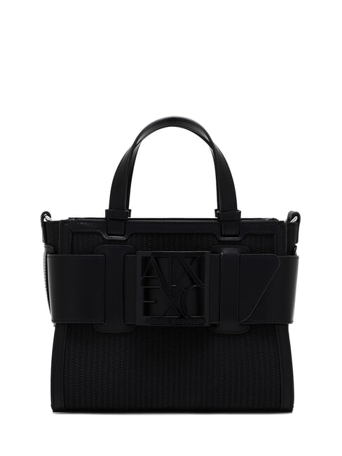 ARMANI EXCHANGE SUSIE STRAW Torebka z paskiem na ramię czarny - Torby damskie